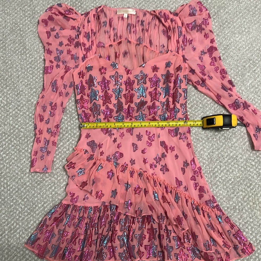 LoveShackFancy Pink and Purple Star Dress - Picture 7 of 9